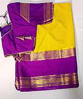 D002: Ready To Ship Beautiful Semi Mysore Silk Saree With Stitched Blouse D002: Ready To Ship Beautiful Semi Mysore Silk Saree With Stitched Blouse