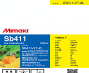 Mimaki Sb411 Dye Sublimation Ink 2 Liter Bags Mimaki Sb411 Dye Sublimation Ink 2 Liter Bags