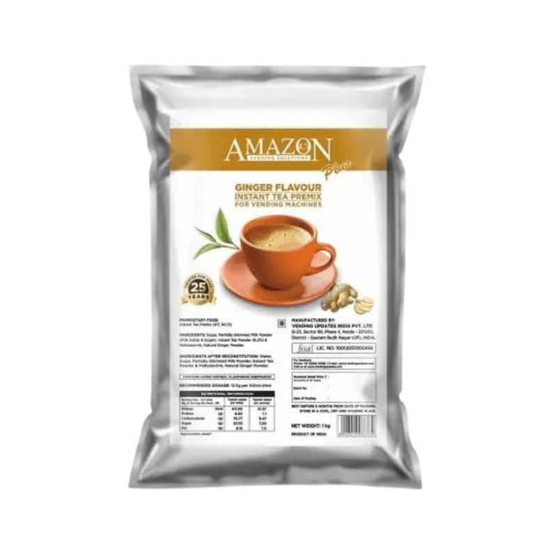 Amazon 3 in 1 Instant Ginger Plus Tea Premix-1000gm-Ginger Plus Tea Flavour Amazon 3 in 1 Instant Ginger Plus Tea Premix-1000gm-Ginger Plus Tea Flavour