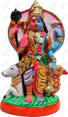 Unikk Sankaranarayanan Paper Mache Golu Doll for Navarathri (Multicolor)