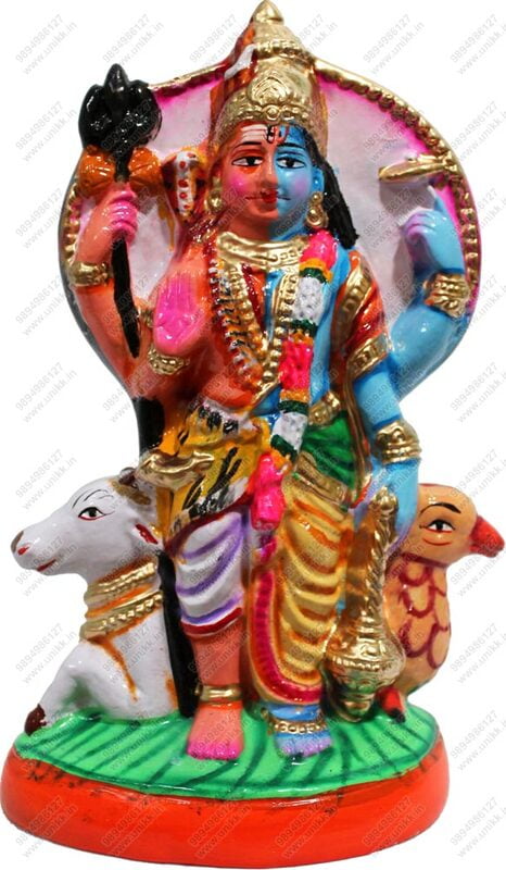 Unikk Sankaranarayanan Paper Mache Golu Doll for Navarathri (Multicolor)