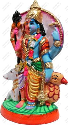 Unikk Sankaranarayanan Paper Mache Golu Doll for Navarathri (Multicolor)