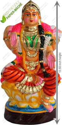 UNIKK Bala Tripurasundari 34 cm Height Made of Eco Friendly Paper Mache Multicolor UNIKK Bala Tripurasundari 34 cm Height Made of Eco Friendly Paper Mache Multicolor