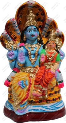 Unikk Lakshmi Narayana Paper Mache Golu Doll for Navarathri (Multicolor) Unikk Lakshmi Narayana Paper Mache Golu Doll for Navarathri (Multicolor)