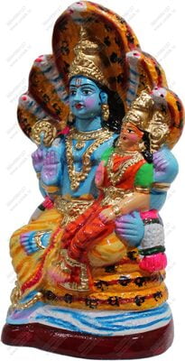 Unikk Lakshmi Narayana Paper Mache Golu Doll for Navarathri (Multicolor) Unikk Lakshmi Narayana Paper Mache Golu Doll for Navarathri (Multicolor)