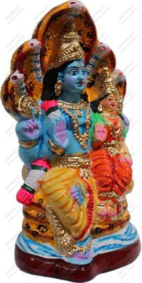 Unikk Lakshmi Narayana Paper Mache Golu Doll for Navarathri (Multicolor) Unikk Lakshmi Narayana Paper Mache Golu Doll for Navarathri (Multicolor)