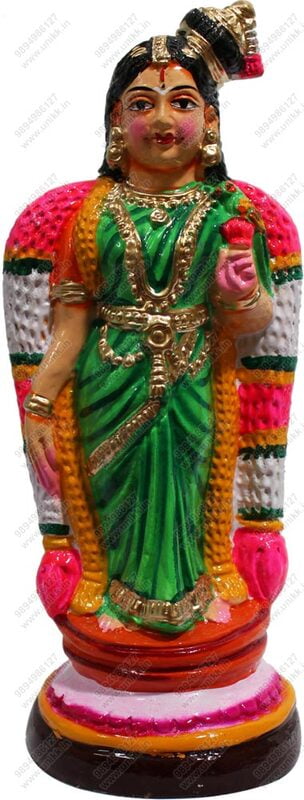 UNIKK Andal Paper Mache Golu Doll 34 cm height made of Eco Friendly Paper Multicolor