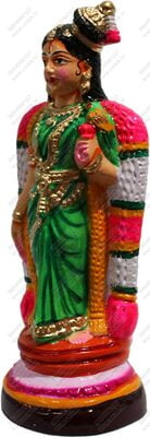 UNIKK Andal Paper Mache Golu Doll 34 cm height made of Eco Friendly Paper Multicolor
