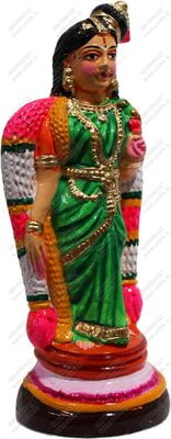 UNIKK Andal Paper Mache Golu Doll 34 cm height made of Eco Friendly Paper Multicolor