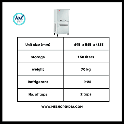 Usha water cooler SS 150150 with 150 liter storage capacity price Usha water cooler SS 150150 with 150 liter storage capacity price
