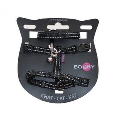 BOBBY SAFE HARNESS & LEAD BLACK
