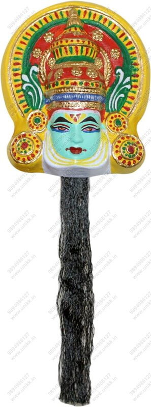 Unikk Kathakali Ram Hanging Show Piece Made of Eco Friendly Paper Mache Multi Colour Unikk Kathakali Ram Hanging Show Piece Made of Eco Friendly Paper Mache Multi Colour