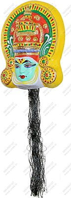 Unikk Kathakali Ram Hanging Show Piece Made of Eco Friendly Paper Mache Multi Colour Unikk Kathakali Ram Hanging Show Piece Made of Eco Friendly Paper Mache Multi Colour