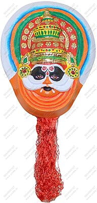 Unikk Kathakali Thadi Hanging Show Piece Made of Eco Friendly Paper Mache Multi Colour Unikk Kathakali Thadi Hanging Show Piece Made of Eco Friendly Paper Mache Multi Colour