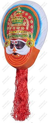 Unikk Kathakali Thadi Hanging Show Piece Made of Eco Friendly Paper Mache Multi Colour Unikk Kathakali Thadi Hanging Show Piece Made of Eco Friendly Paper Mache Multi Colour
