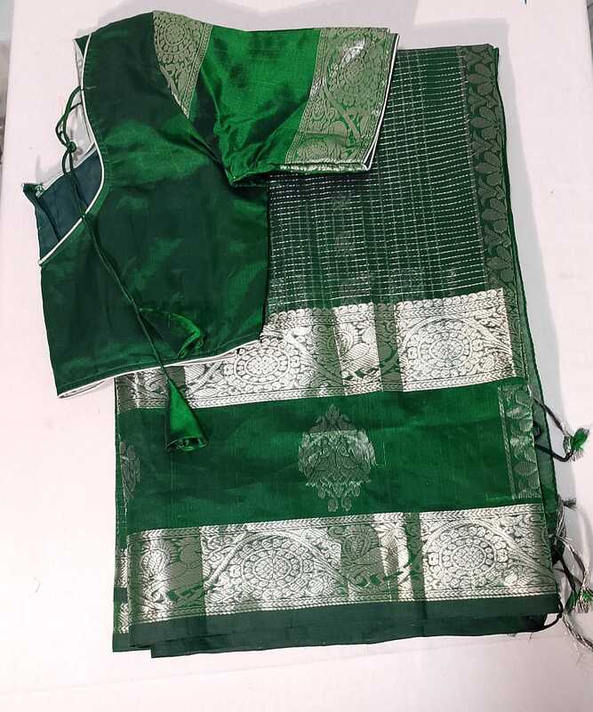 D06: Ready To Ship Beautiful Kuppaddam Saree With Stitched Blouse
