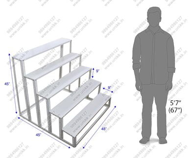 5 Steps Golu Stand Powder Coated 5 Steps Golu Stand Powder Coated