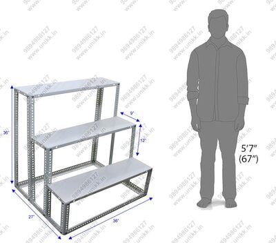 3 Steps Golu Stand Powder Coated 3 Steps Golu Stand Powder Coated