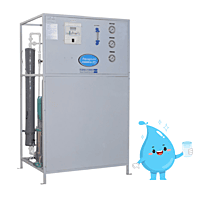 Aqua guard 500 LPH RO Plant - Side View showing compact design Aqua guard 500 LPH RO Plant - Side View showing compact design