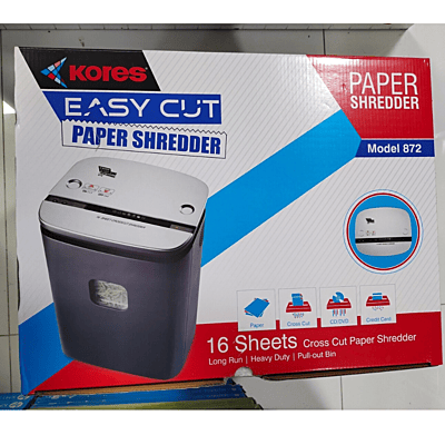 Kores Easy Cut Paper Shredder Machine Model-872 Kores Easy Cut Paper Shredder Machine Model-872