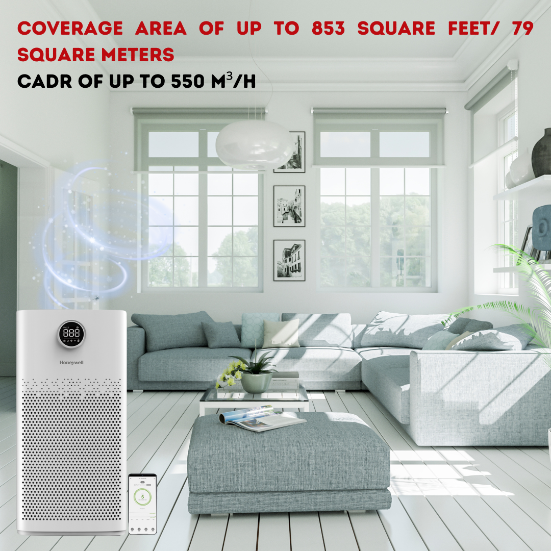 Honeywell Air Touch P2 Platinum Series Air Purifier in Living room