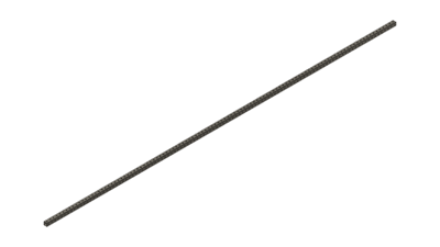White Tube 108" x 1" x 1"