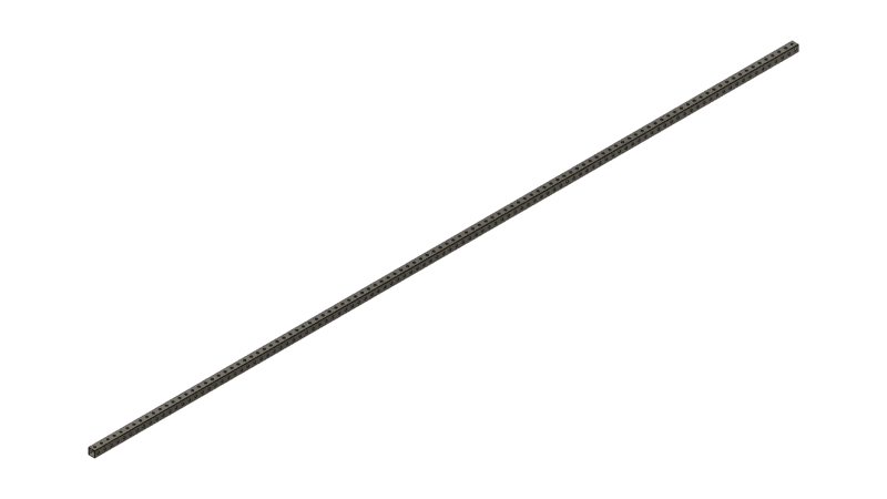 White Tube 108" x 1" x 1"