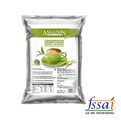 Amazon 3 in 1 Lemongrass Ginger Plus Tea Premix-1kg-Lemongrass Ginger Plus Tea Flavor