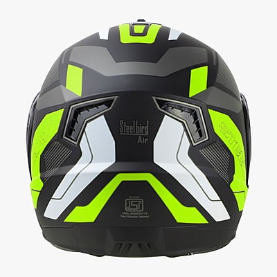 STEELBIRD SBA-7 ROAD MATT BLACK/NEON C/V (M)