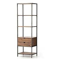 Fremont Black Iron + Solid Wood Bookshelf Fremont Black Iron + Solid Wood Bookshelf