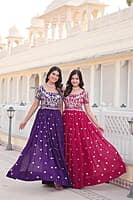 B140: Beautiful Georgette Long Frocks