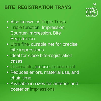 Bite registration Tray Bite registration Tray