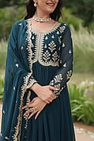 V301:Beautiful Georgette frocks with duppata
