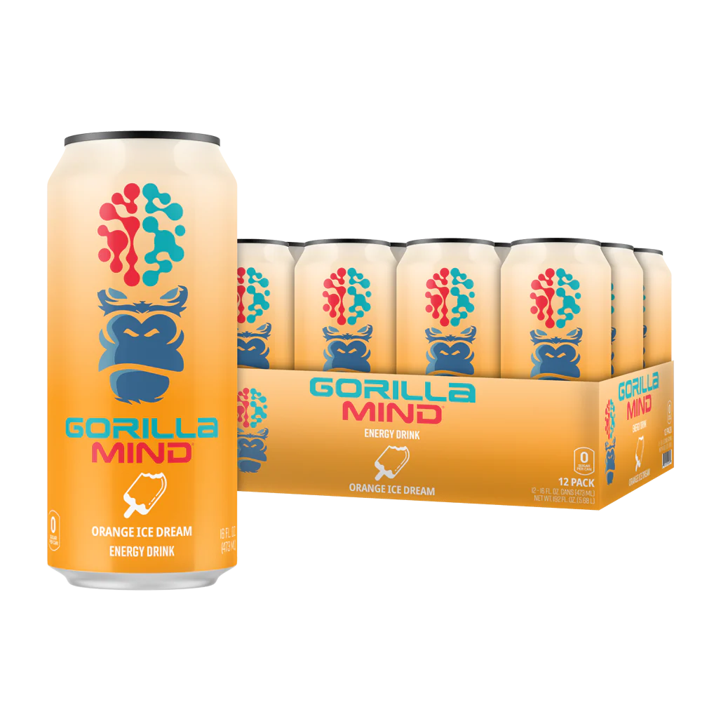 Gorilla Mind | Gorilla Mode Energy RTD | Ice Dream Orange