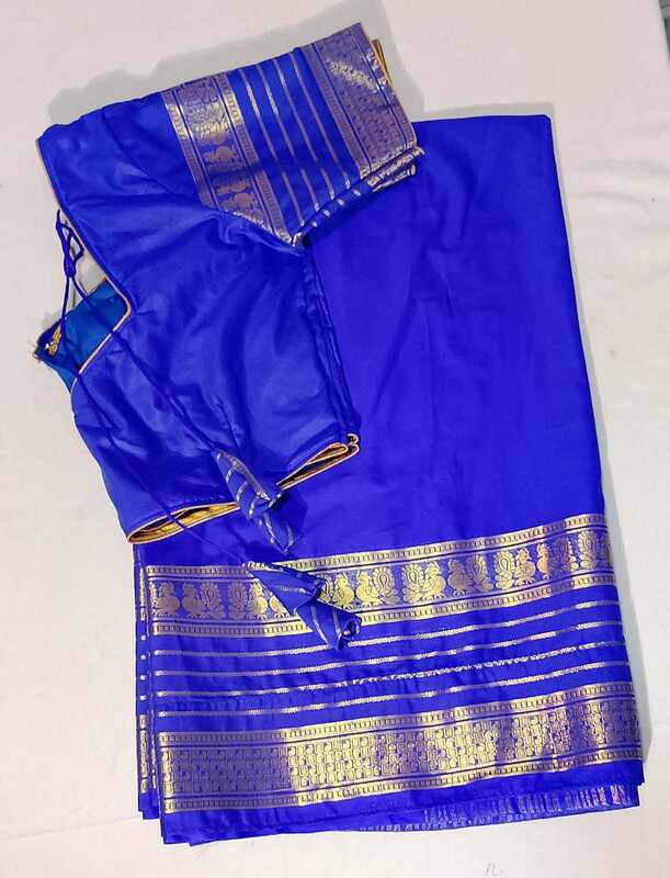 D003: Ready To Ship Beautiful Semi Mysore Silk Saree With Stitched Blouse D003: Ready To Ship Beautiful Semi Mysore Silk Saree With Stitched Blouse