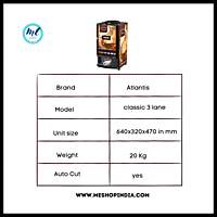 Atlantis Classic 3 lane Tea and Coffee vending machine Atlantis Classic 3 lane Tea and Coffee vending machine