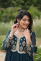 V301:Beautiful Georgette frocks with duppata