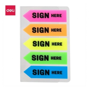 DELI A11302 SIGN HERE INDEX TABS 43x12mm DELI A11302 SIGN HERE INDEX TABS 43x12mm