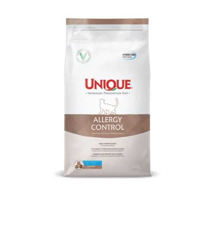 UNIQUE VETERINARY PRESCRIPTION DIET ADULT CAT ALLERGY CONTROL SALMON 2KG