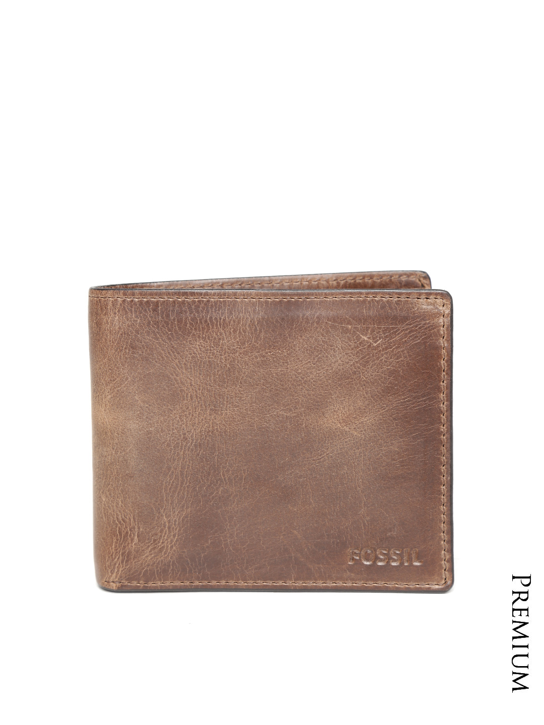 Men Brown Genuine Cowhide Leather Wallet Men Brown Genuine Cowhide Leather Wallet