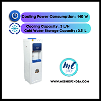Energy-efficient water dispenser with 3 water Options for optimal performance.