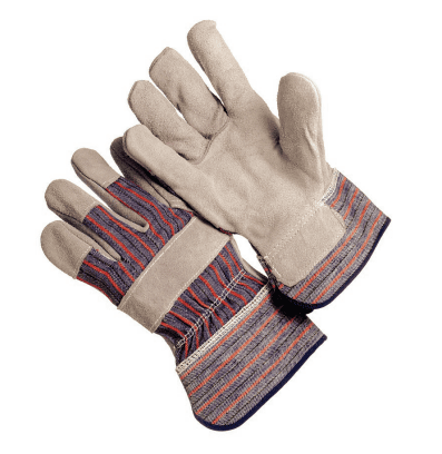 Work Glove, Regular Grade 2.5′ Rubberized Cuff, Lined Palm