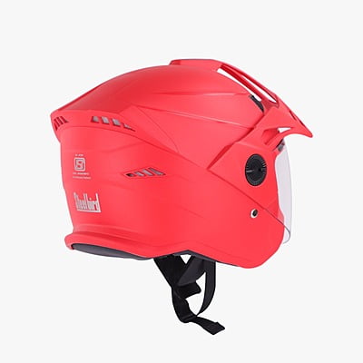 STEELBIRD SBH-23 AVA DASHING WITH PEAK RED C/V (M)