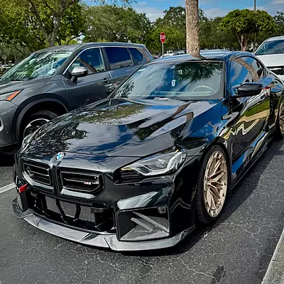 BMW G87 M2 MHC Style Carbon Fiber Front Lip (2023 - Present) BMW G87 M2 MHC Style Carbon Fiber Front Lip (2023 - Present)