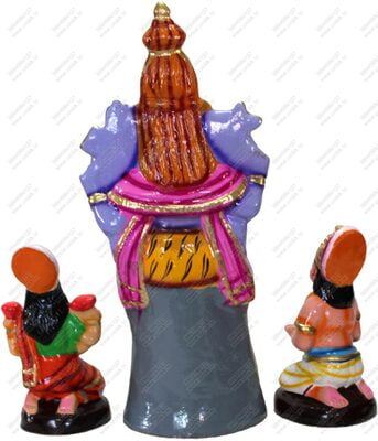 UNIKK Iswarya Kuberan Set 34 cm Height of 3 Pieces Made of Eco Friendly Paper Mache Multicolor UNIKK Iswarya Kuberan Set 34 cm Height of 3 Pieces Made of Eco Friendly Paper Mache Multicolor