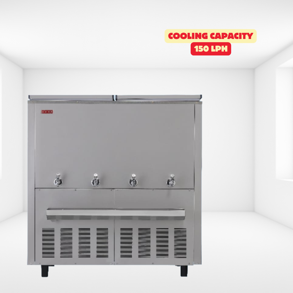 Usha Stainless Steel Water Cooler SS150300NC with 150LPH High cooling Capacity. Usha Stainless Steel Water Cooler SS150300NC with 150LPH High cooling Capacity.