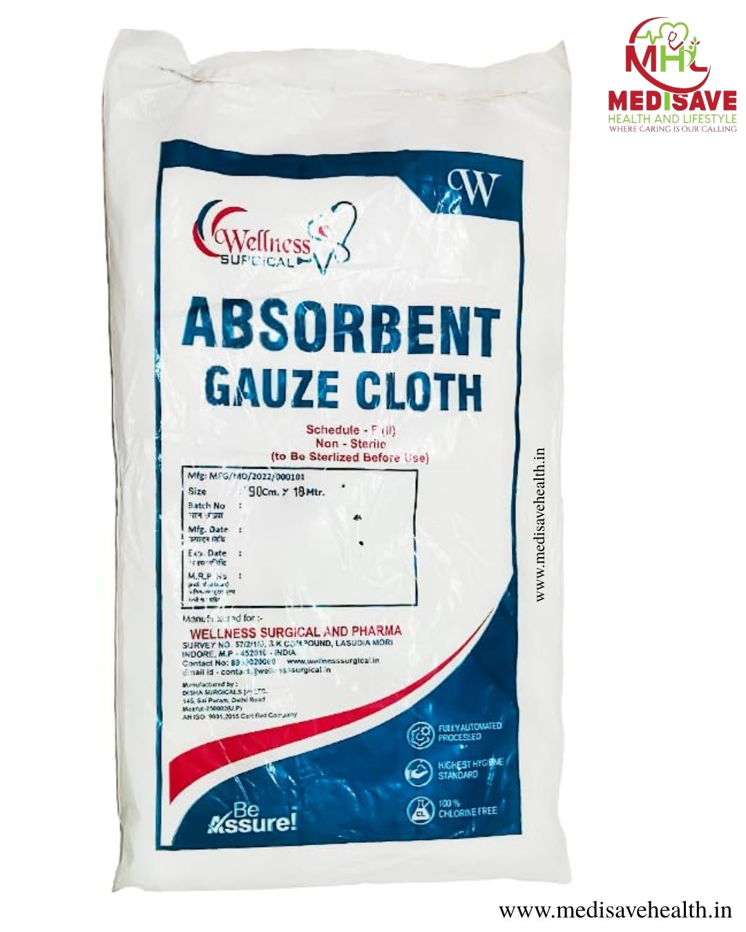 GAUZE CLOTH 39 TPI(90 CM X 18 MT )- KRAMSON GAUZE CLOTH 39 TPI(90 CM X 18 MT )- KRAMSON