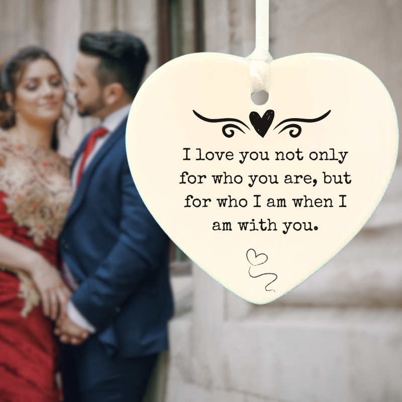 3" Heart Ceramic Ornament – I Love You For- Romantic Keepsake Engagement, Wedding, or Anniversary 3" Heart Ceramic Ornament – I Love You For- Romantic Keepsake Engagement, Wedding, or Anniversary