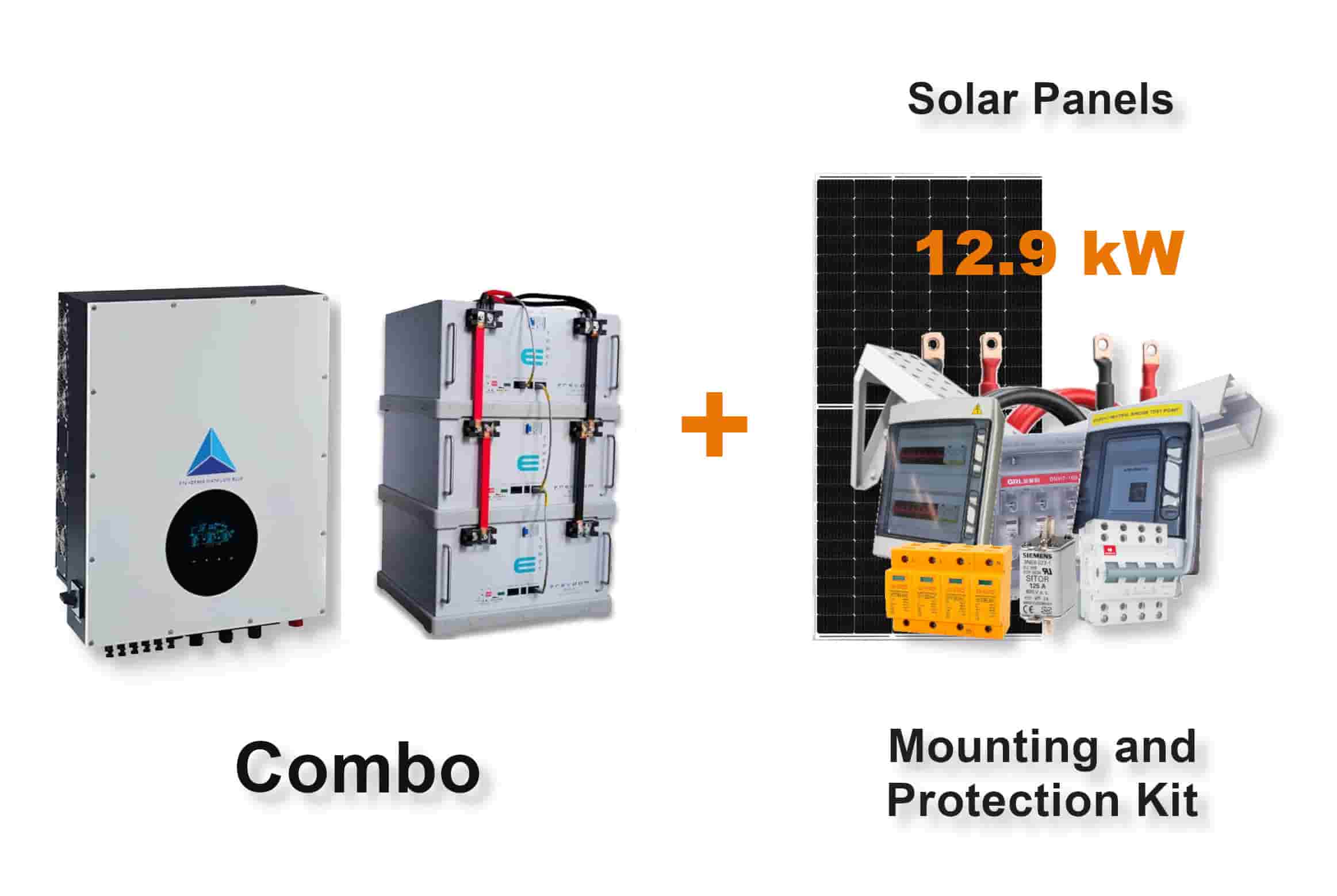 12.0 kW Blue Mountain 3-Phase Hybrid - FREEDOM WON Combo, c/w 3 x 5.0 kWh Lithium Batteries 12.0 kW Blue Mountain 3-Phase Hybrid - FREEDOM WON Combo, c/w 3 x 5.0 kWh Lithium Batteries