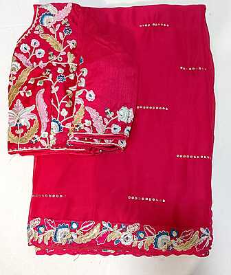 c043: Ready To Ship Beautiful Georgette Saree